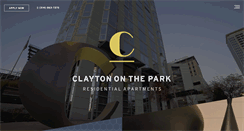 Desktop Screenshot of claytononthepark.com