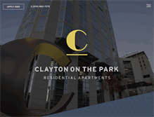 Tablet Screenshot of claytononthepark.com